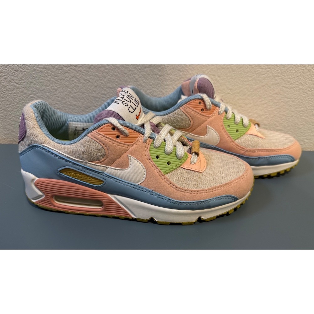 Nike Air Max 90 Sun Club Arctic Orange Womens Sneakers DJ9997-100 Size 8